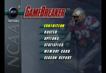 NCAA Gamebreaker Title Screen